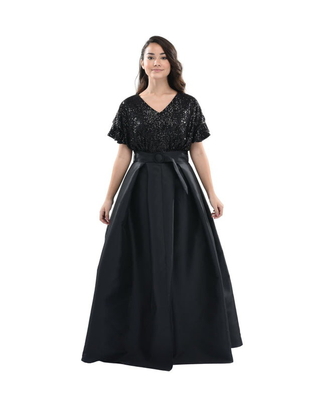 kidsatelier-tulleen-3006-Black-arcola-glimmer-tulle-gown