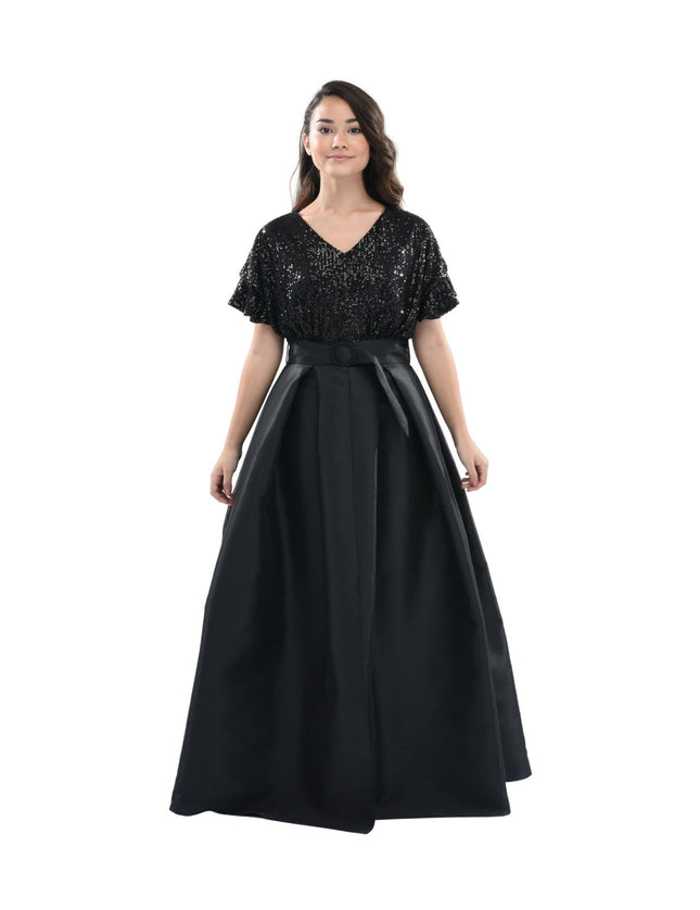kidsatelier-tulleen-3006-Black-arcola-glimmer-tulle-gown