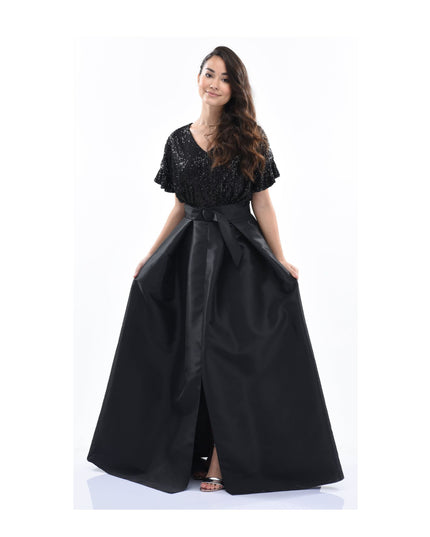 kidsatelier-tulleen-3006-Black-arcola-glimmer-tulle-gown