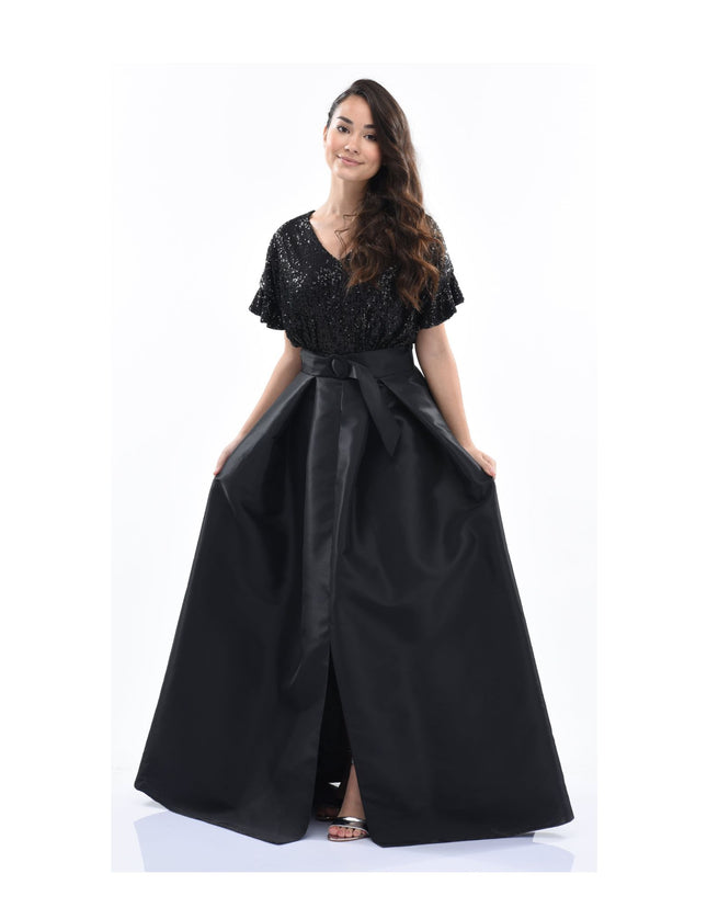 kidsatelier-tulleen-3006-Black-arcola-glimmer-tulle-gown