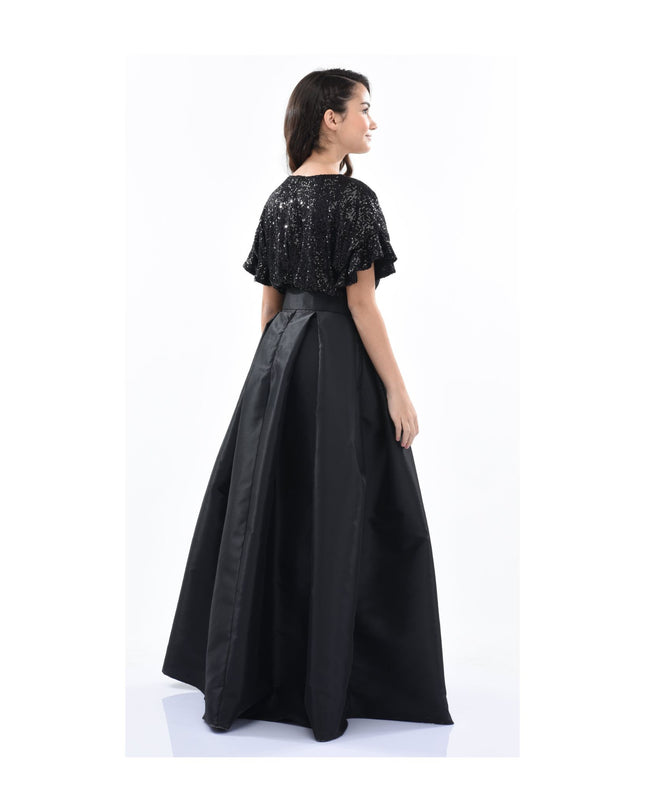 kidsatelier-tulleen-3006-Black-arcola-glimmer-tulle-gown