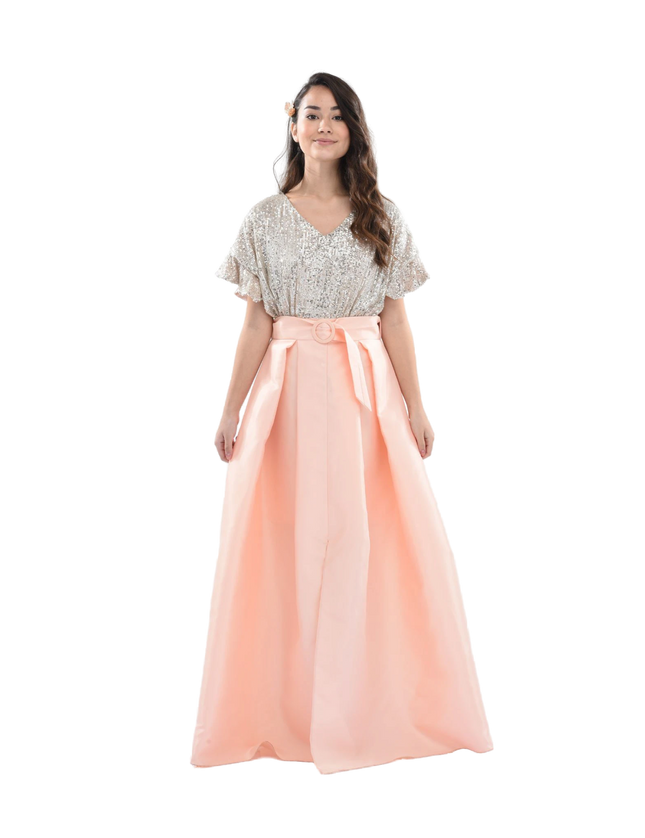 kidsatelier-tulleen-3006-Powder-peach-arcola-glimmer-tulle-gown