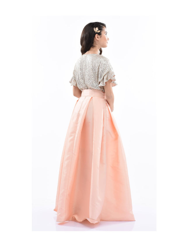 kidsatelier-tulleen-3006-Powder-peach-arcola-glimmer-tulle-gown