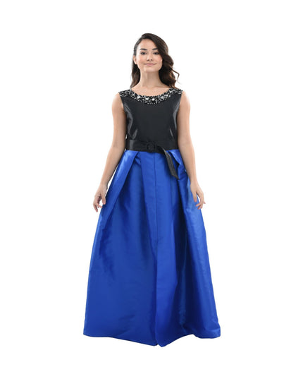 Kidsatelier-tulleen-3079-Black/Blue-blue-lucena-sleeveless-gem-gown