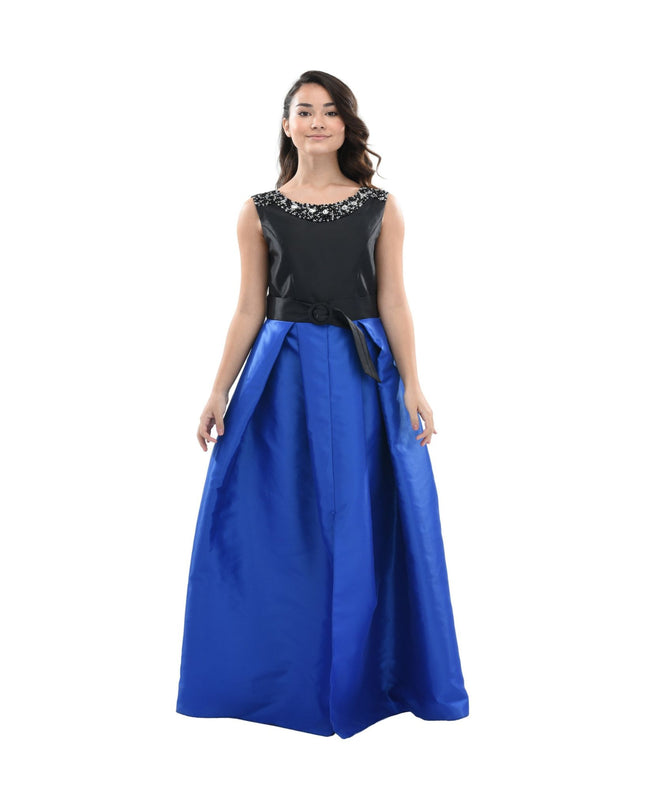 Kidsatelier-tulleen-3079-Black/Blue-blue-lucena-sleeveless-gem-gown