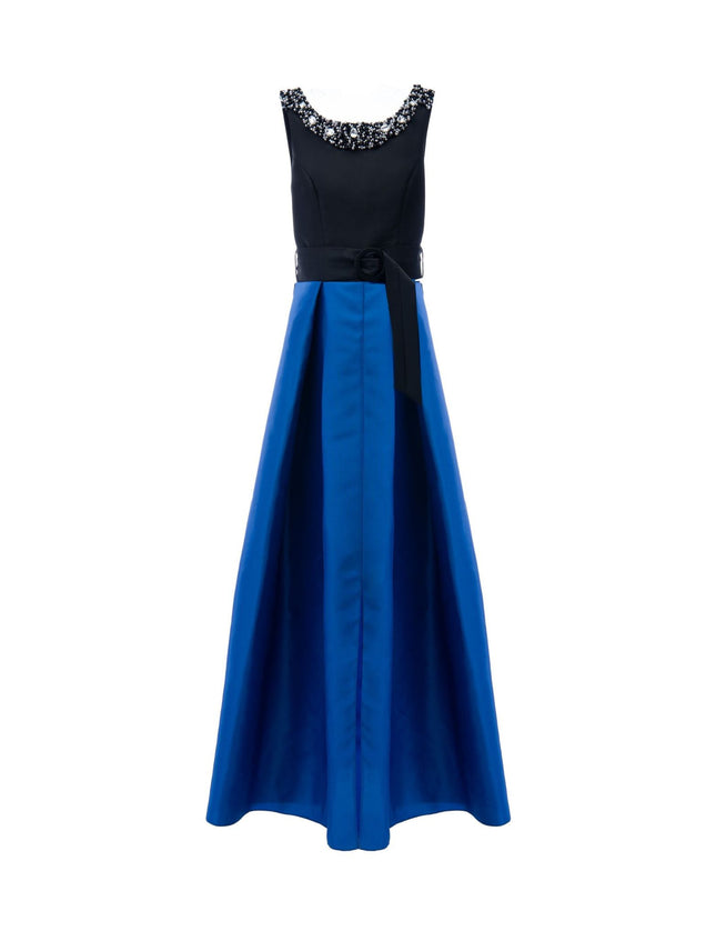 Kidsatelier-tulleen-3079-Black/Blue-blue-lucena-sleeveless-gem-gown