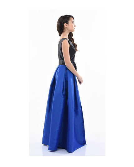 Kidsatelier-tulleen-3079-Black/Blue-blue-lucena-sleeveless-gem-gown