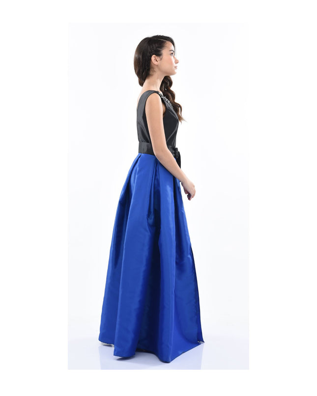 Kidsatelier-tulleen-3079-Black/Blue-blue-lucena-sleeveless-gem-gown