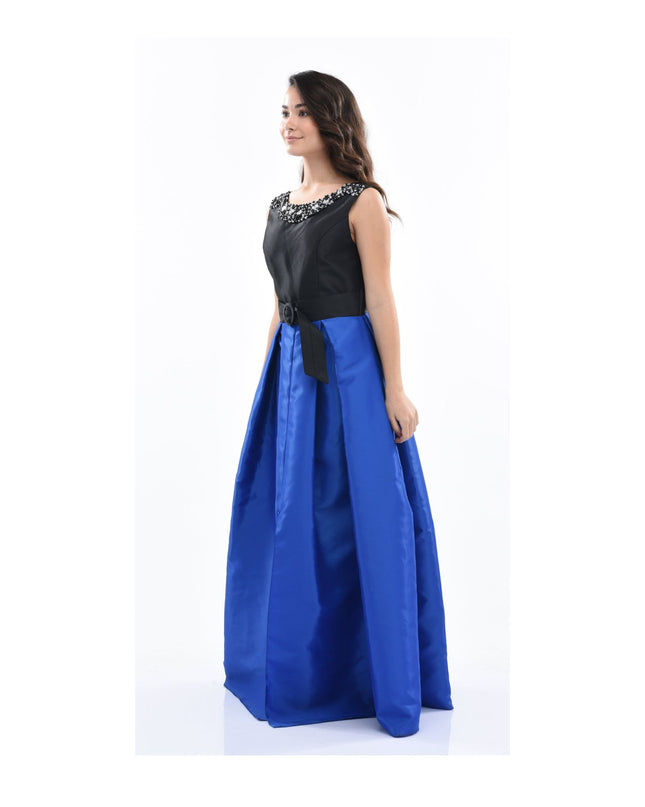 Kidsatelier-tulleen-3079-Black/Blue-blue-lucena-sleeveless-gem-gown