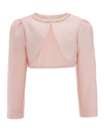 kidsatelier-tulleen-32236PR-Powder-tulleen-pink-cropped-satin-cardigan-32236pr-powder