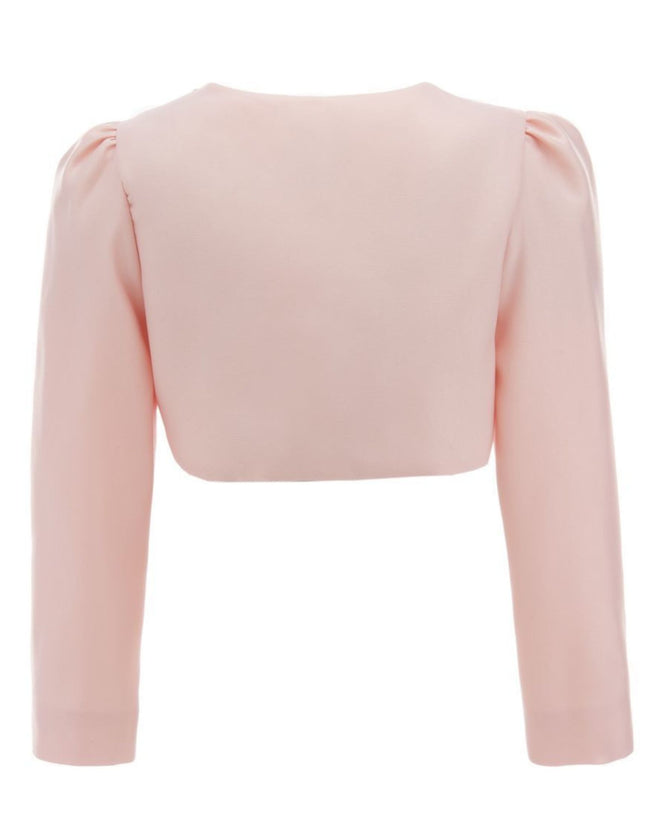 kidsatelier-tulleen-32236PR-Powder-tulleen-pink-cropped-satin-cardigan-32236pr-powder