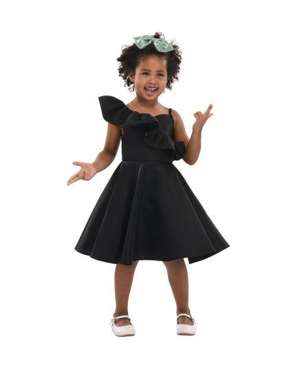 kidsatelier-tulleen-T-322408-Black-riviera-off-shoulder-ruffle-dress