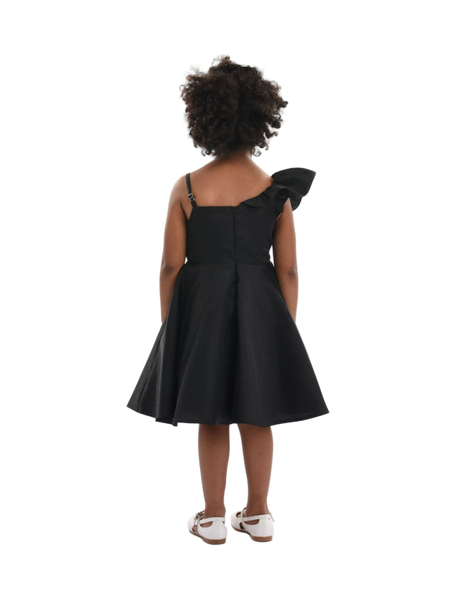 kidsatelier-tulleen-322408-Black-riviera-off-shoulder-ruffle-dress