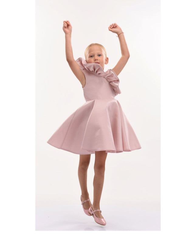kidsatelier-tulleen-T-322408-Blush-pink-blush-riviera-off-shoulder-ruffle-dress
