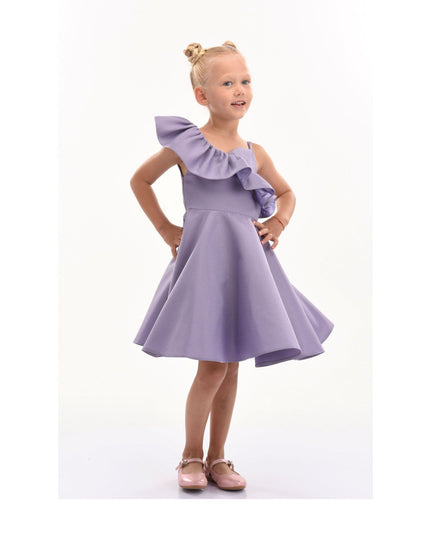 kidsatelier-tulleen-322408-Purple-purple-riviera-off-shoulder-ruffle-dress