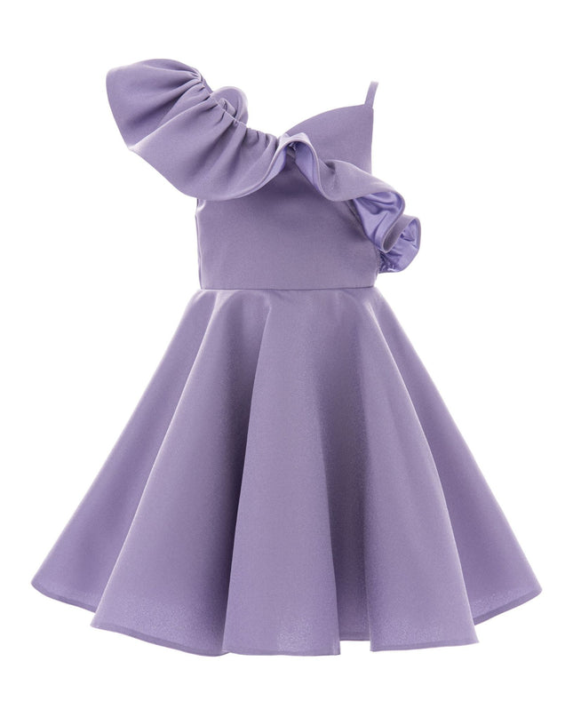 kidsatelier-tulleen-T-322408-Purple-riviera-off-shoulder-ruffle-dress