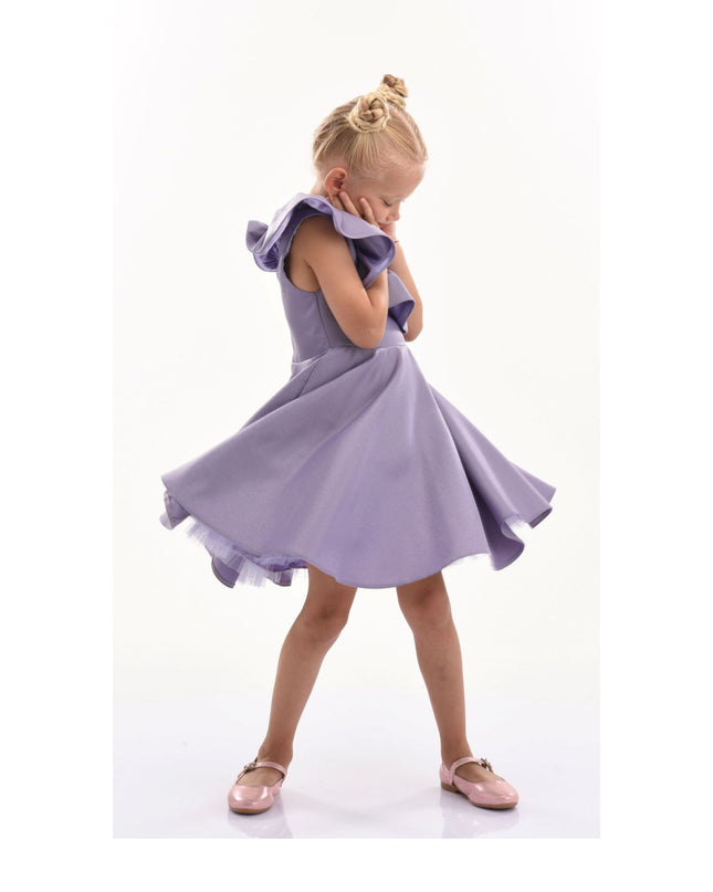 kidsatelier-tulleen-T-322408-Purple-riviera-off-shoulder-ruffle-dress