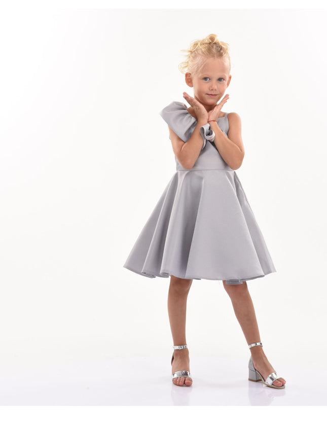 kidsatelier-tulleen-T-322408-Silver-riviera-off-shoulder-ruffle-dress