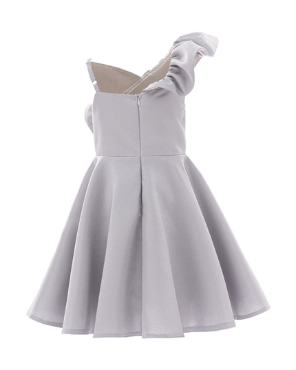 kidsatelier-tulleen-T-322408-Silver-riviera-off-shoulder-ruffle-dress
