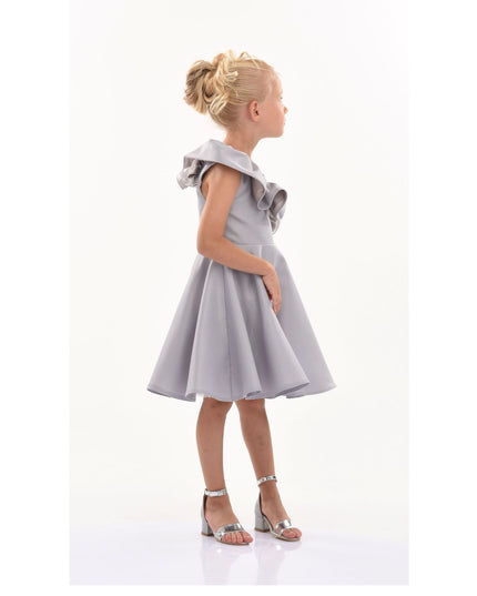 kidsatelier-tulleen-T-322408-Silver-riviera-off-shoulder-ruffle-dress