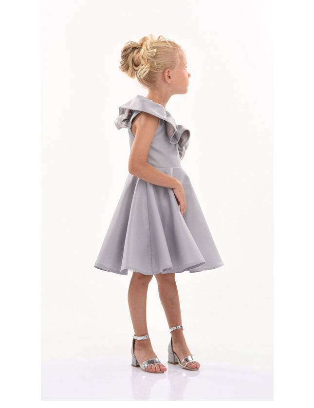 kidsatelier-tulleen-T-322408-Silver-riviera-off-shoulder-ruffle-dress