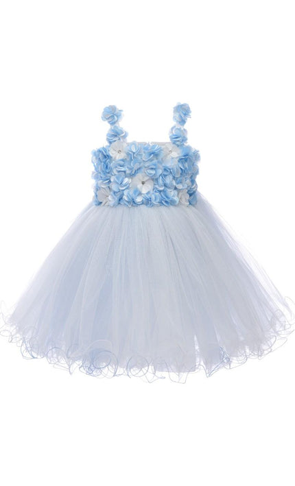 kids atelier tulleen Blue Campanula Bloom Dress