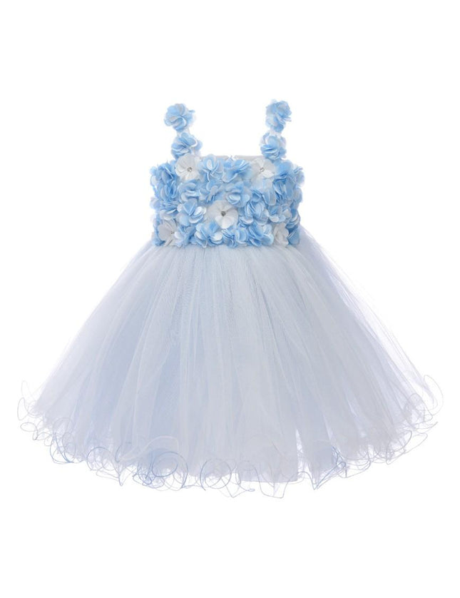 kids atelier tulleen Blue Campanula Bloom Dress