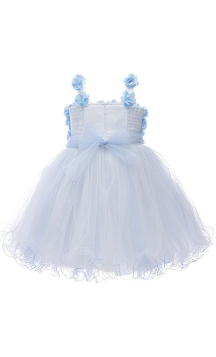 kids atelier tulleen Blue Campanula Bloom Dress