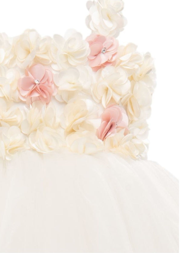 White Rose Campanula Dress