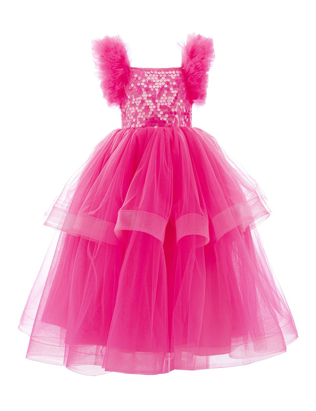 kidsatelier-tulleen-5482-Fuchsia-peralta-sequin-ruffle-tulle-dress