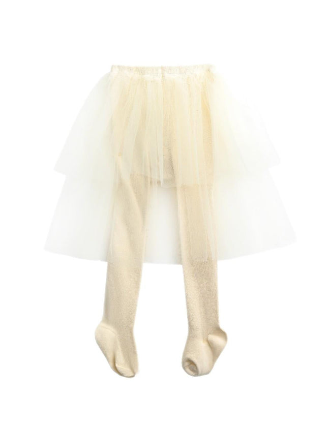 kids atelier tulleen Beige Tulle Twirl Skirt