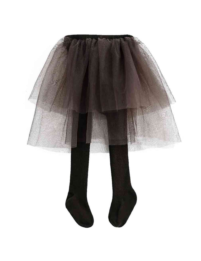 kids atelier tulleen Brown Tulle Twirl Skirt