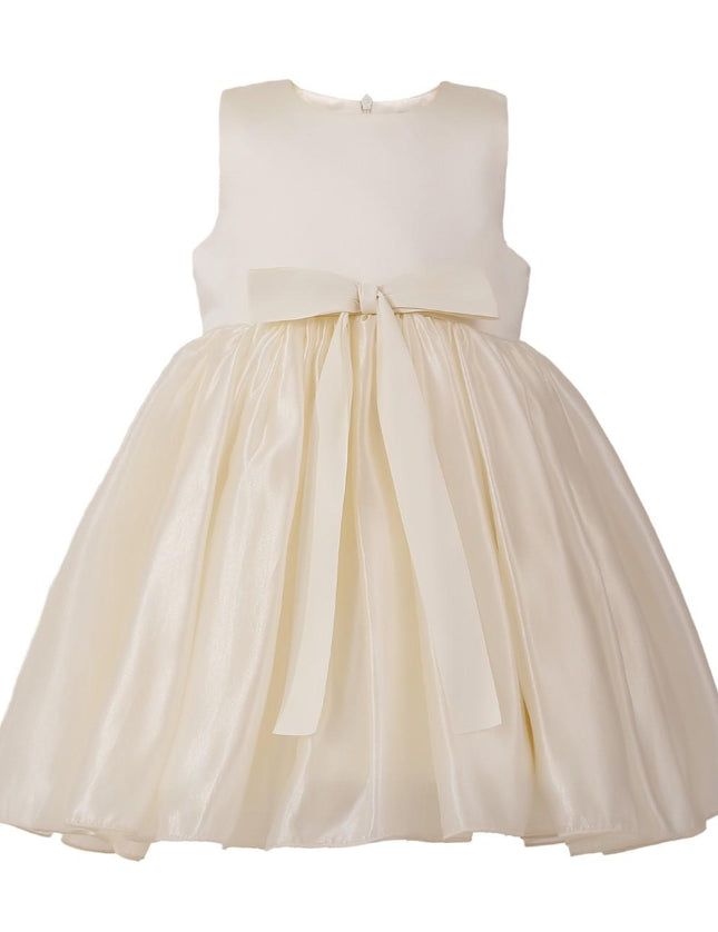 kids atelier tulleen Cream Timeless Cape-Overlay Gown