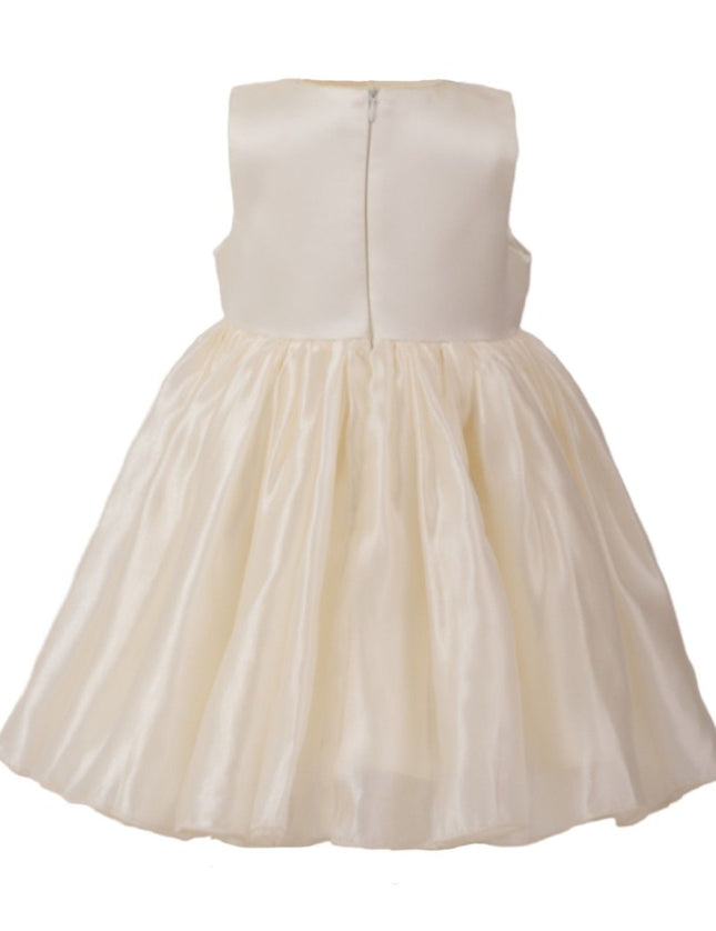 kids atelier tulleen Cream Timeless Cape-Overlay Gown