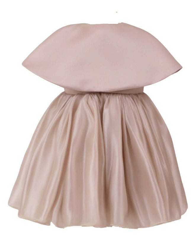 kids atelier tulleen Pink Timeless Cape-Overlay Gown