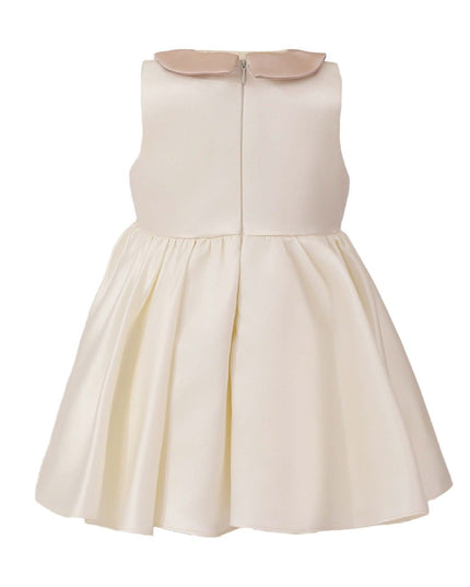 kids atelier tulleen Cream Petal Bow Gown