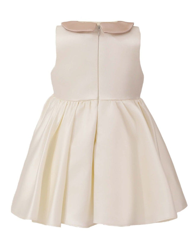 kids atelier tulleen Cream Petal Bow Gown