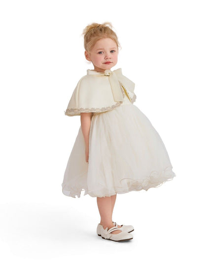 kids atelier tulleen Cream Blossom Gown