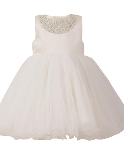 kids atelier tulleen Cream Blossom Gown