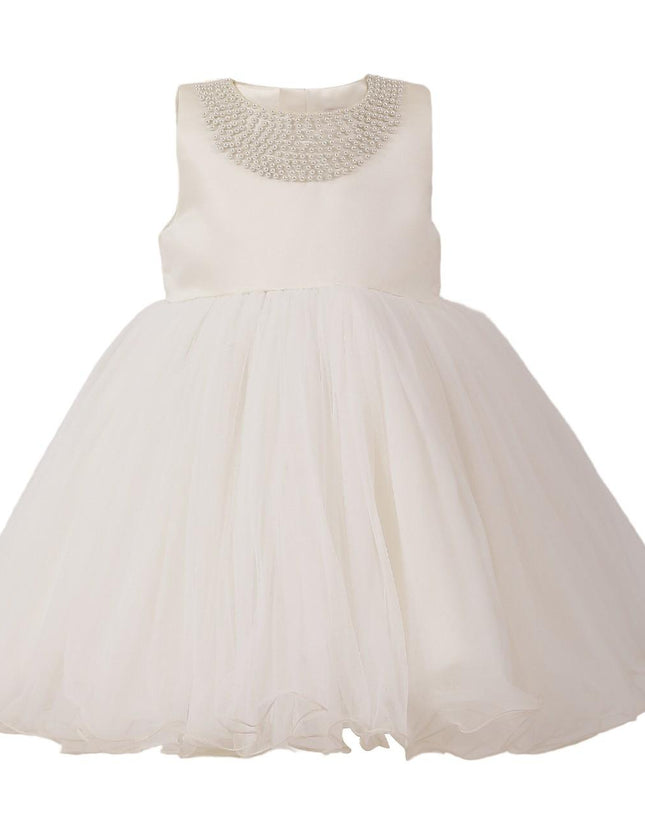 kids atelier tulleen Cream Blossom Gown