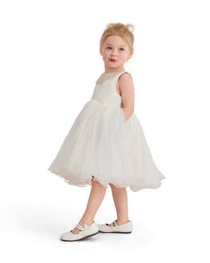 kids atelier tulleen Cream Blossom Gown