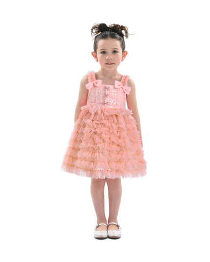kidsatelier-tulleen-BT5258-Pink-bow-tiered-tulle-dress