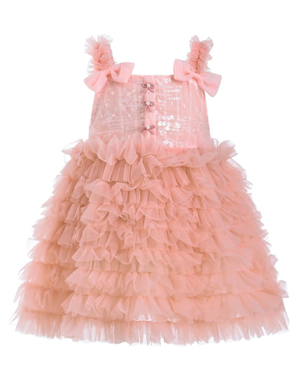 kidsatelier-tulleen-BT5258-Pink-bow-tiered-tulle-dress