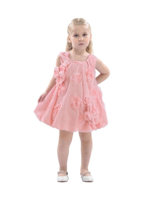 kidsatelier-tulleen-bt5286-pink-dress-pink-bow-flower-sleeveless-dress