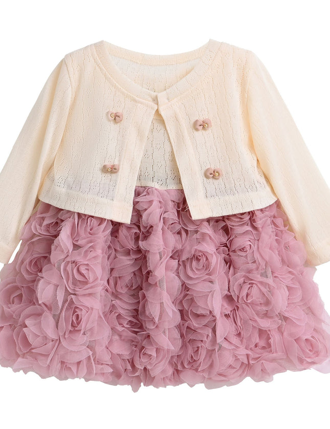 kidsatelier-tulleen-Ivory-Rose-Rabbit -cardigan-Dress