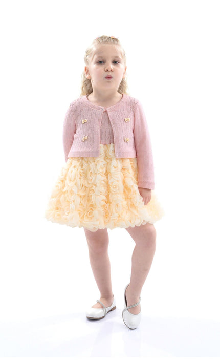 kidsatelier-tulleen-Pink-Rose-Rabbit-Cardigan-Dress