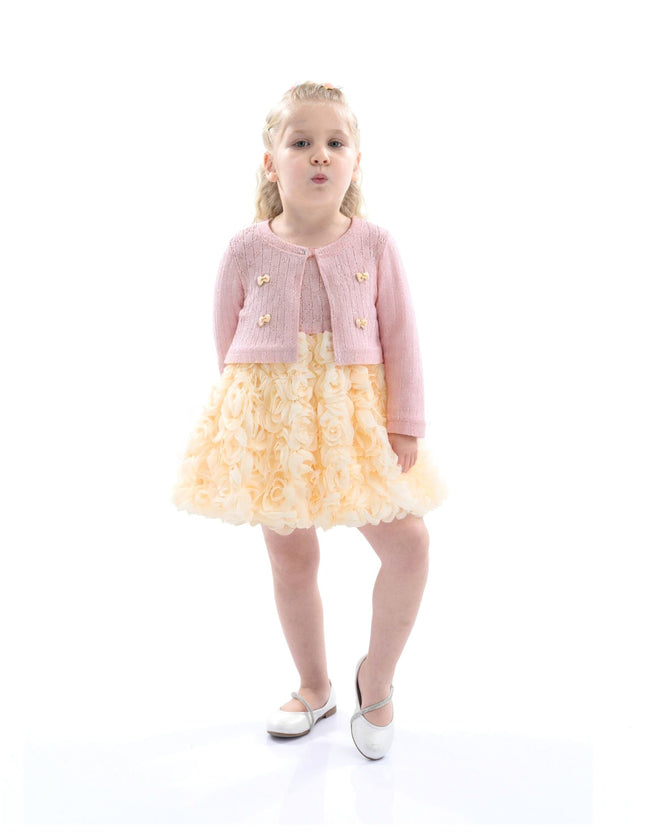 kidsatelier-tulleen-Pink-Rose-Rabbit-Cardigan-Dress