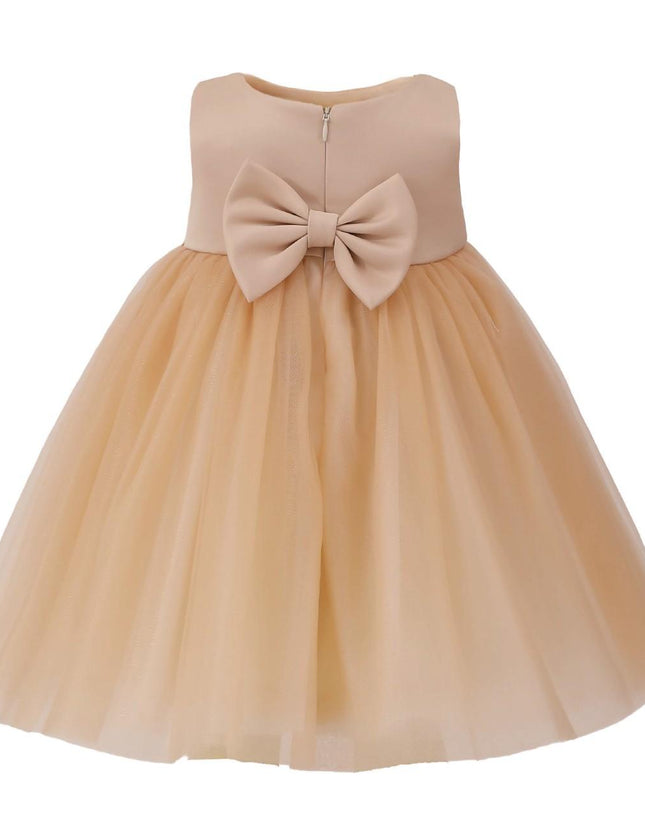 kids atelier tulleen Champagne Ribbon Bloom Gown