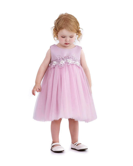 kids atelier tulleen Purple Ribbon Bloom Gown