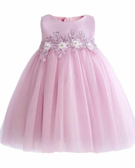 kids atelier tulleen Purple Ribbon Bloom Gown